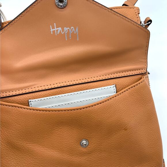 RADLEY LONDON Wilton Way Crossbody Tan Leather Slim Tab Travel Pockets NEW - Picture 6 of 16